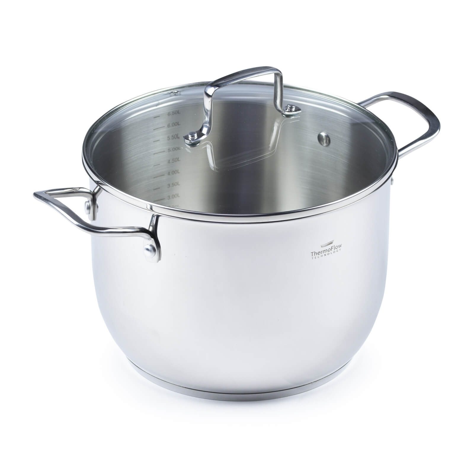 Rosmarino ocelový hrnec Pour&Cook II se skleněnou poklicí – 7 L, 24 cm