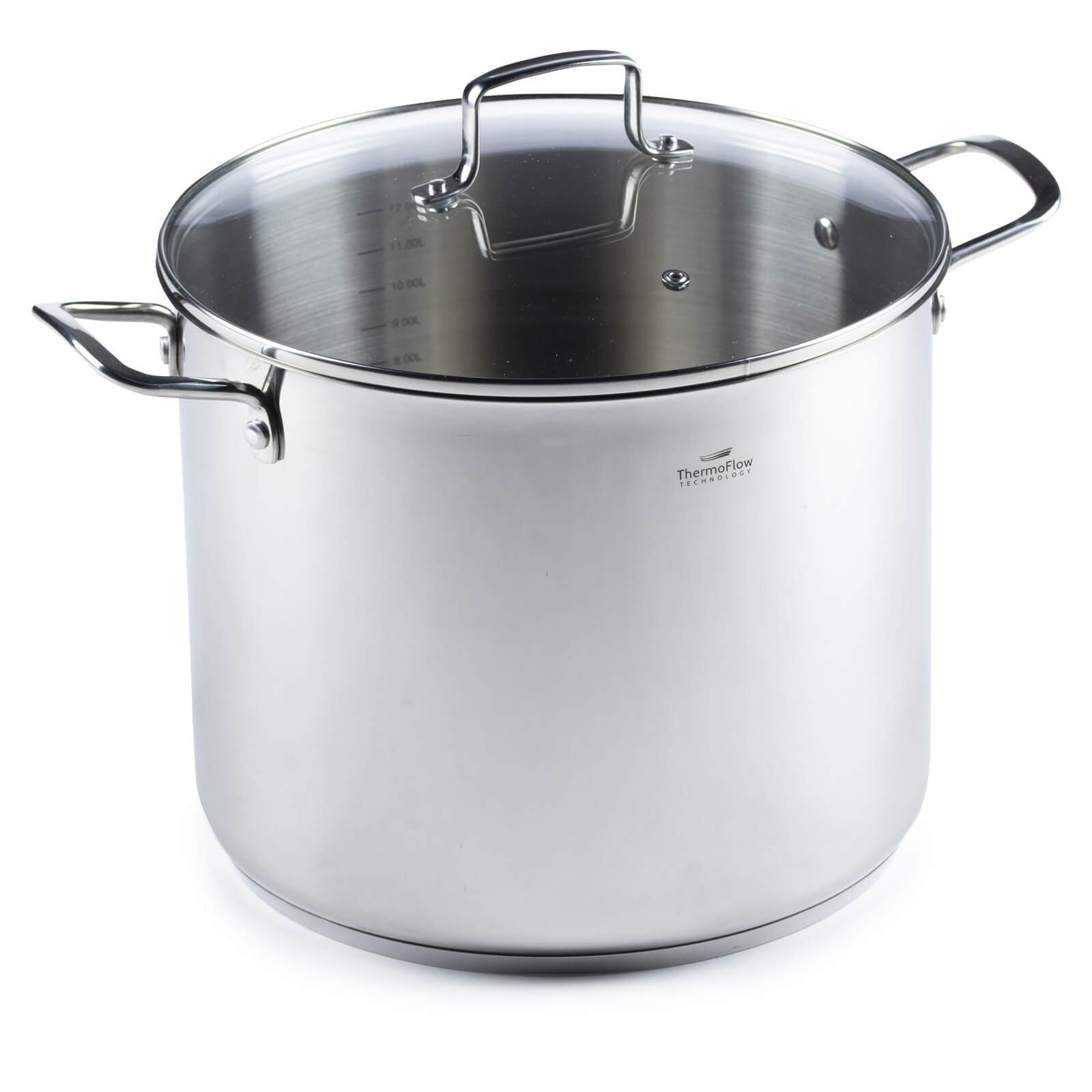 Rosmarino ocelový hrnec Pour&Cook II se skleněnou poklicí – 14 L, 28 cm