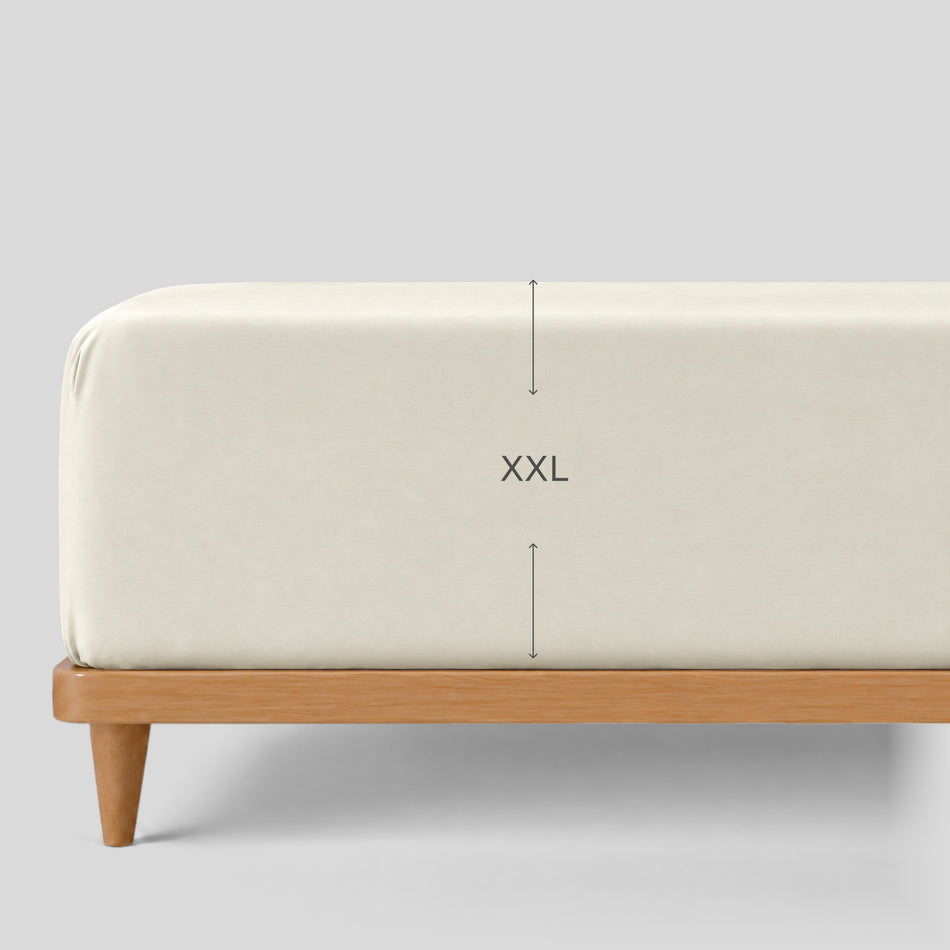 Napínací prostěradlo Luxe Sateen XXL