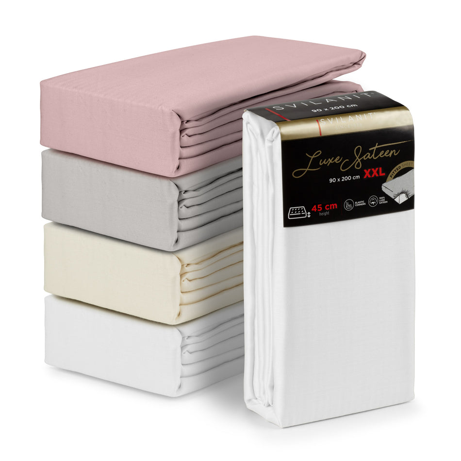 Napínací prostěradlo Luxe Sateen XXL