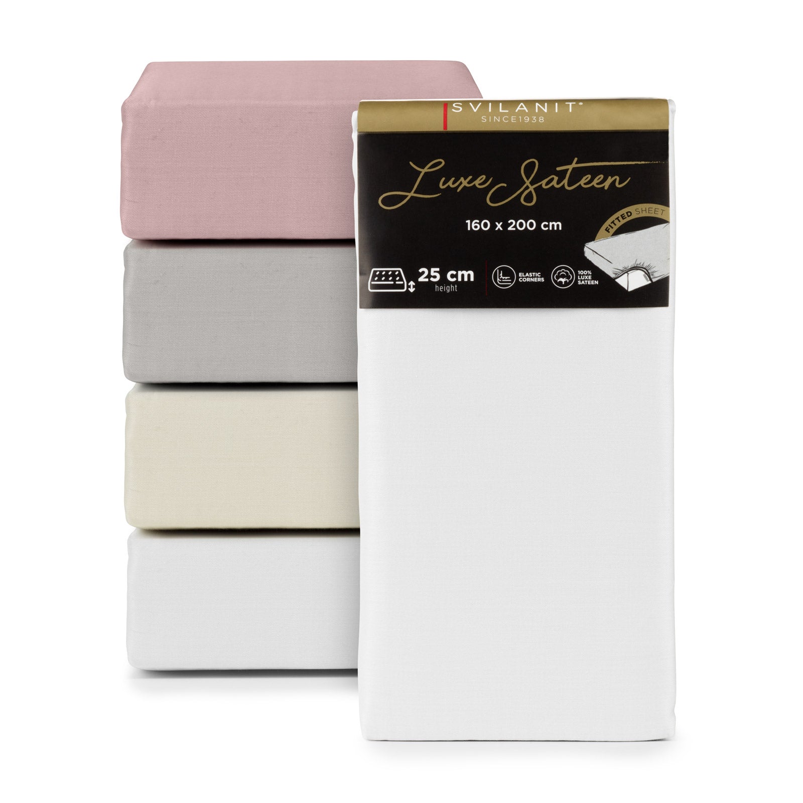 Napínací prostěradlo Luxe Sateen