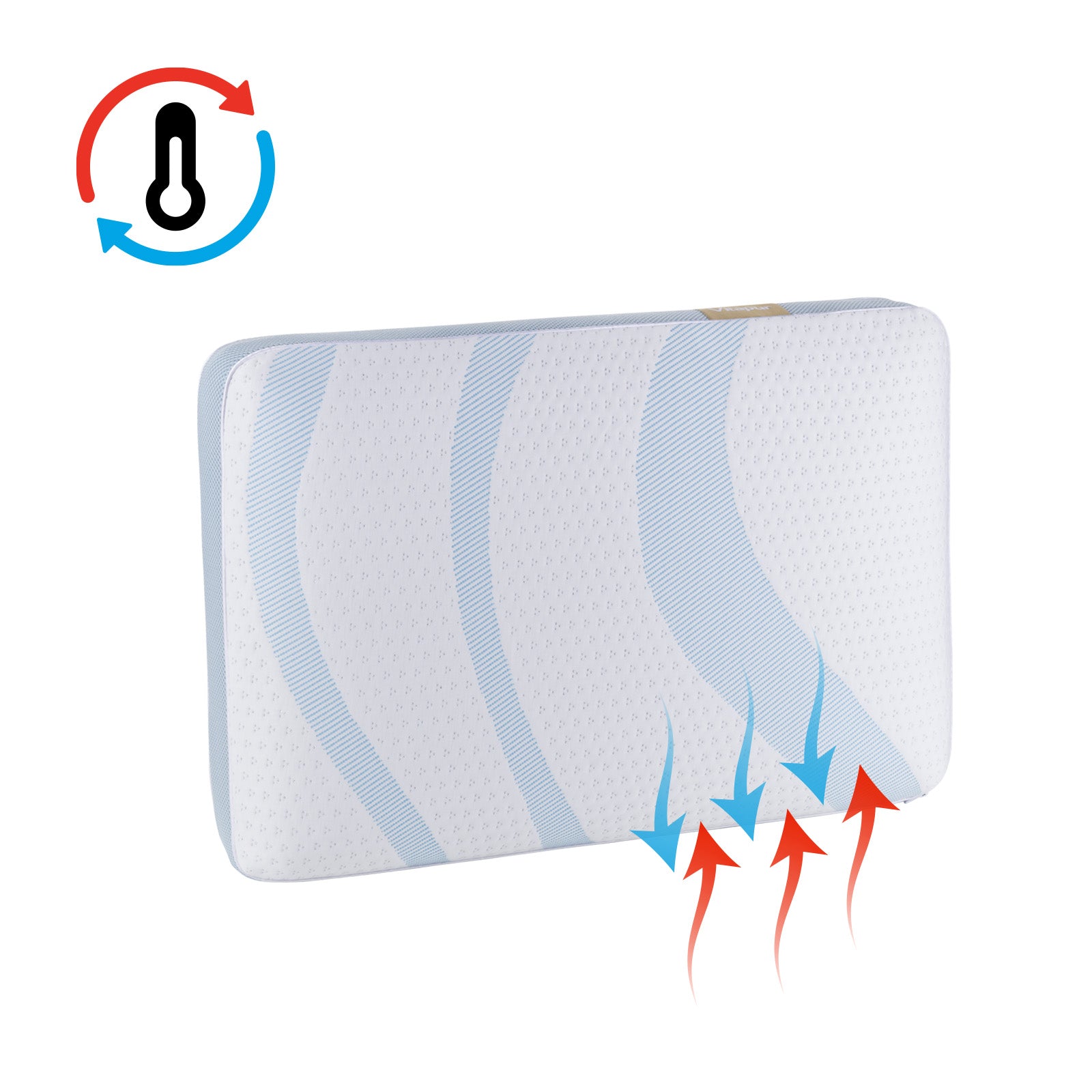 Vitapur MemoSilver Premium Fresh polštář s chladivým efektem – 40 x 60 cm