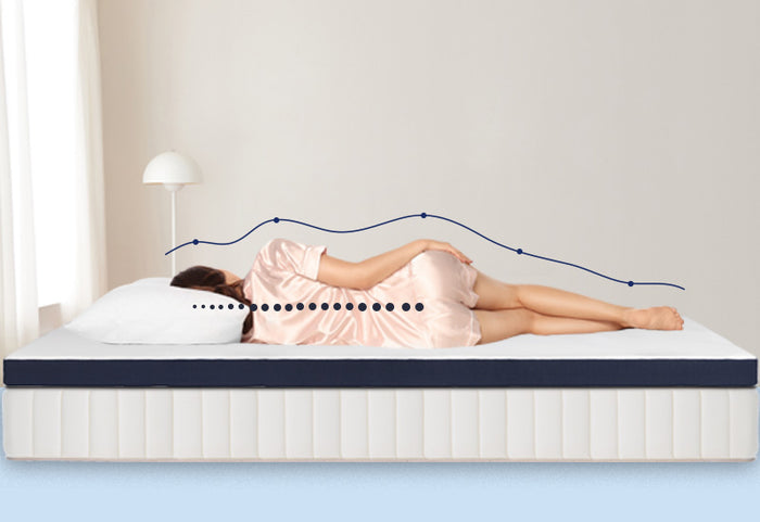 ViscoCell paměťová pěna se přizpůsobí tvaru těla.