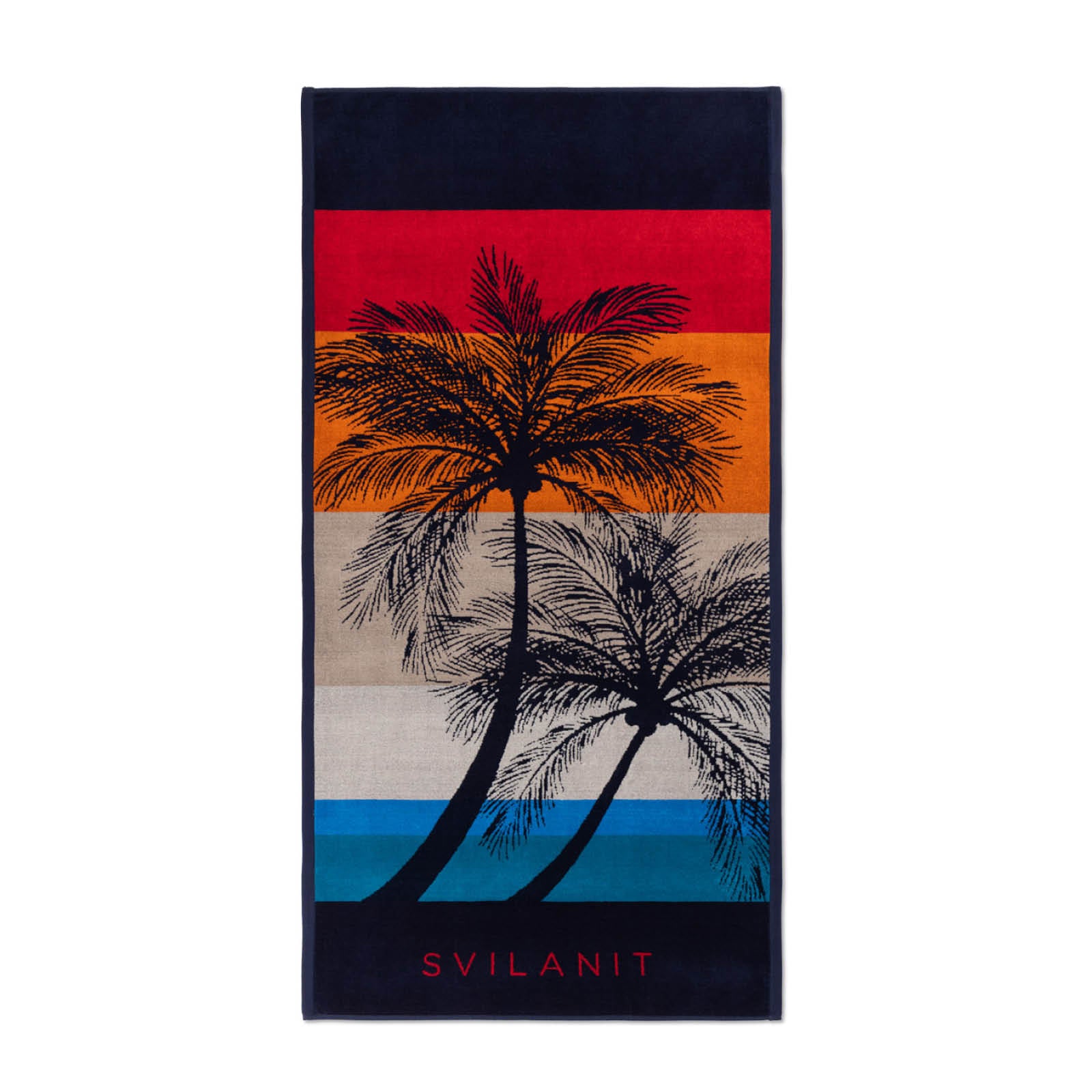 Plážová osuška Retro Palms, 80 x 160 cm