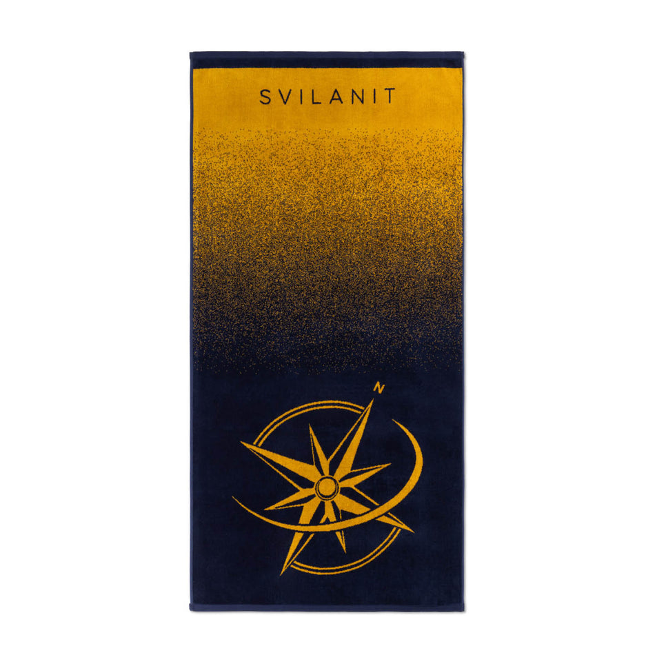 Plážová osuška Golden Compass, 80 x 160 cm