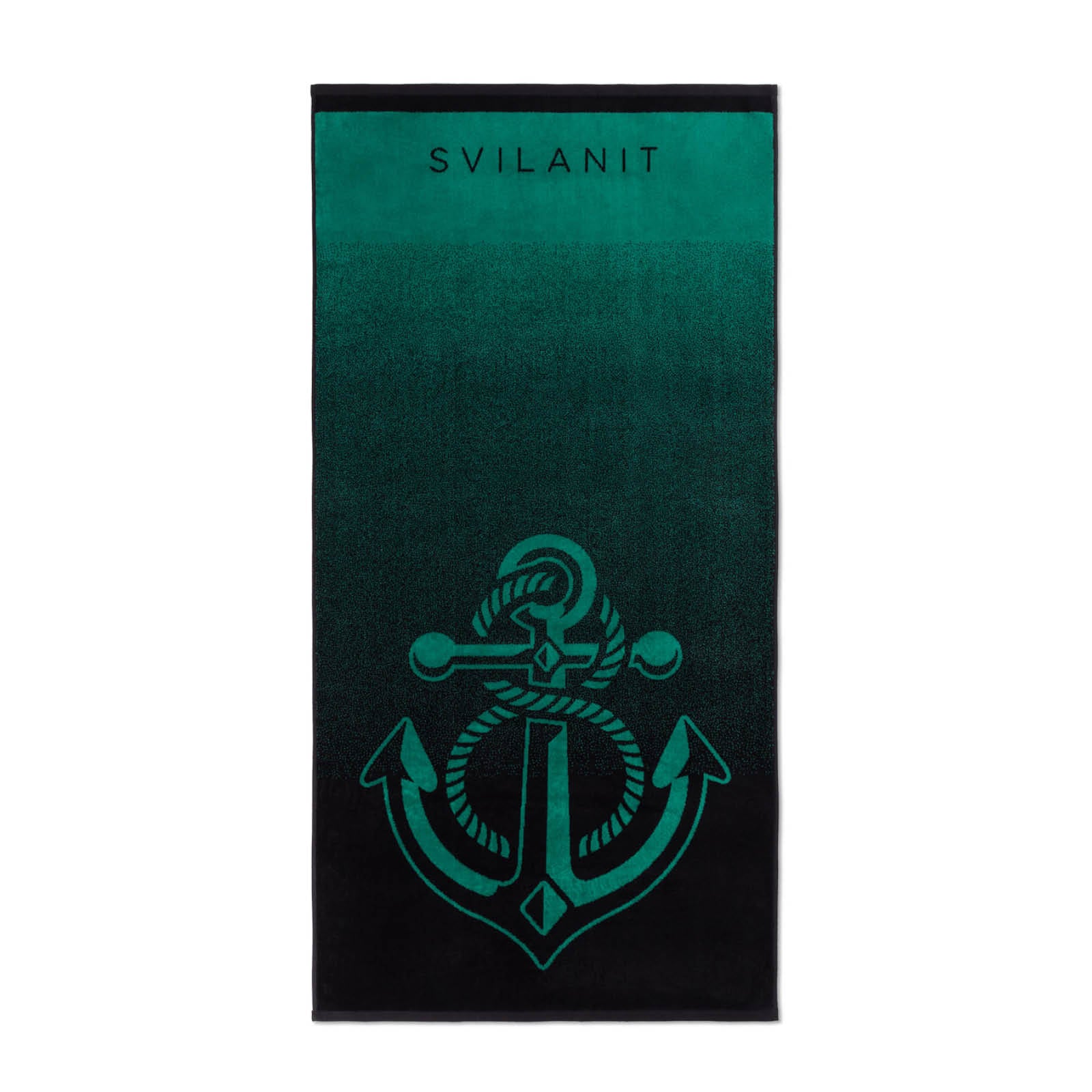 Plážová osuška Green Anchor, 80 x 160 cm