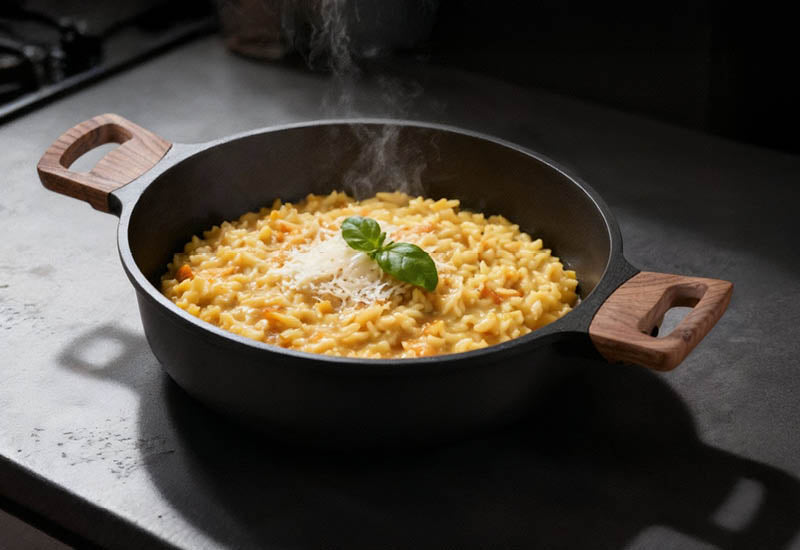 Vybrané kvalitní materiály pro rychlé vaření a dlouhou životnost nádobí.