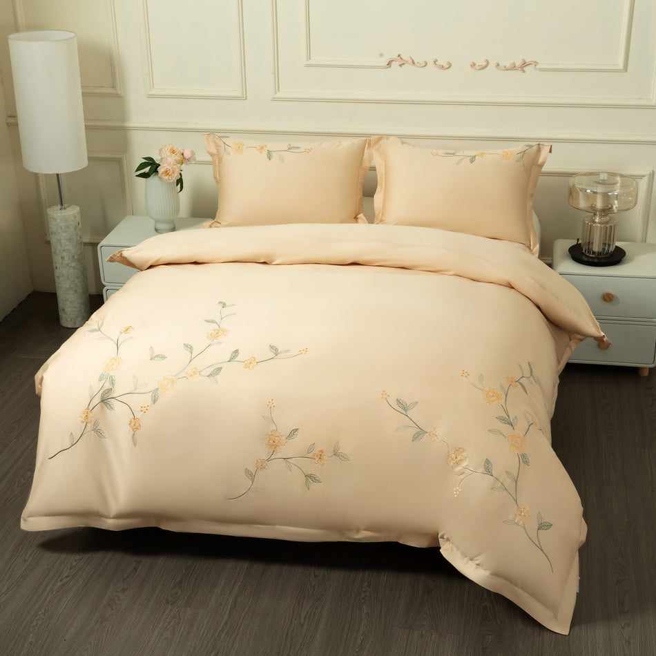 Bavlněné saténové vyšívané povlečení PREMIUM Florence