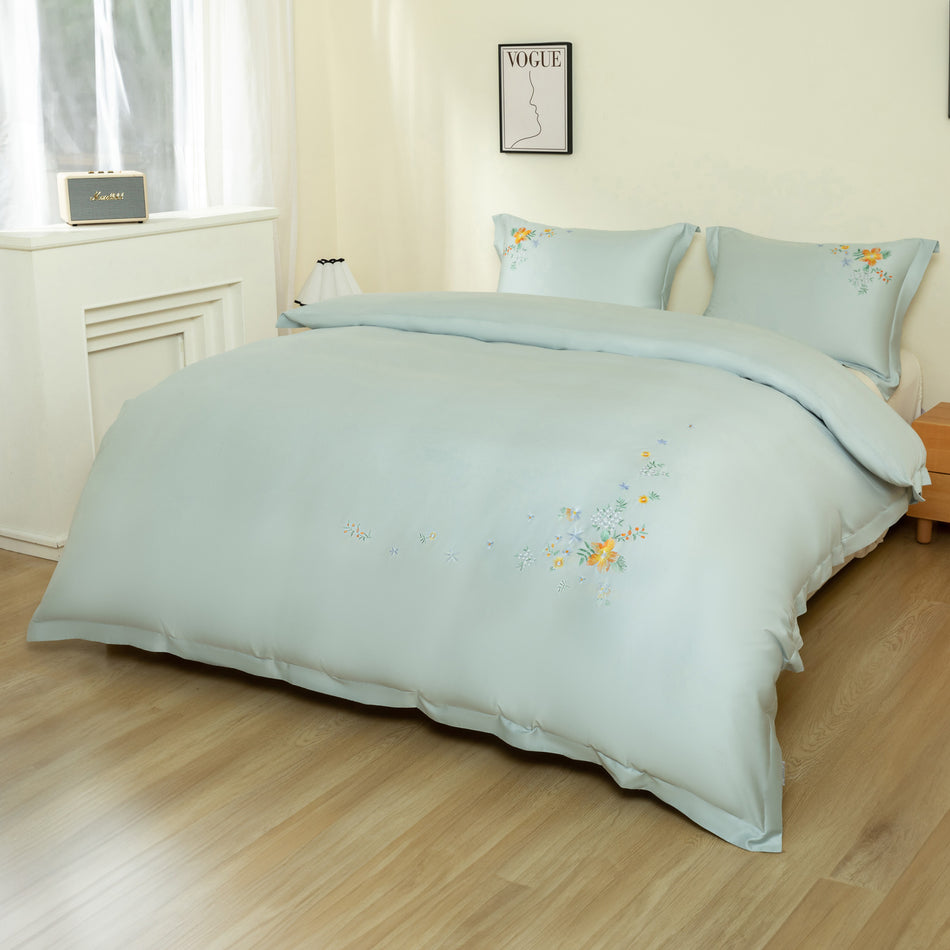 Bavlněné saténové vyšívané povlečení PREMIUM Molly