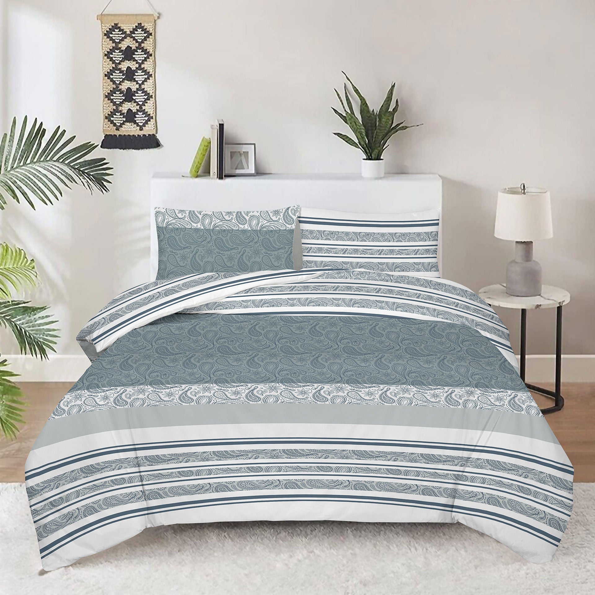 Bavlněné saténové povlečení Svilanit Silver Lines