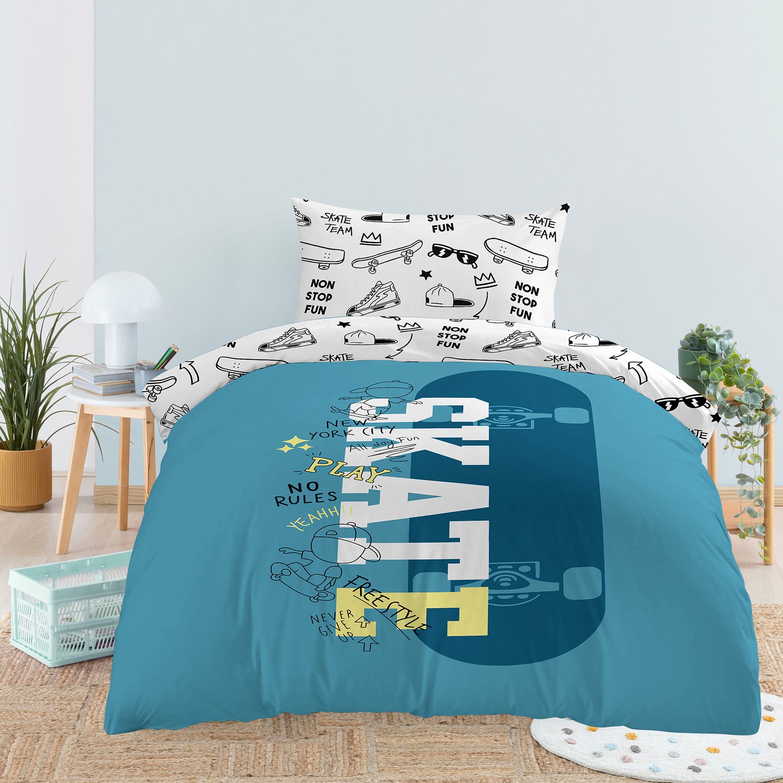 Dětské bavlněné povlečení Svilanit Skate City