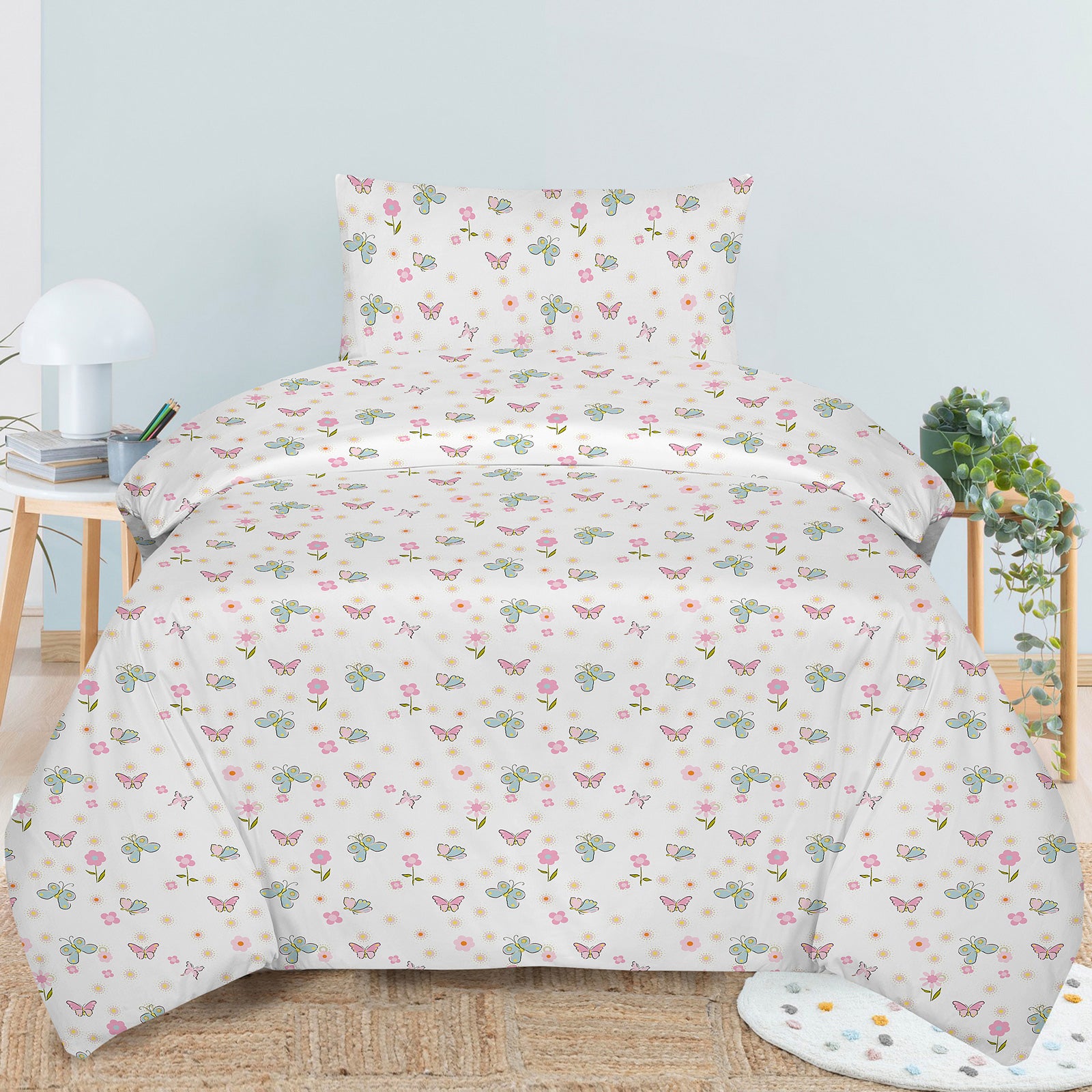 Dětské bavlněné povlečení Svilanit Flutter Bloom