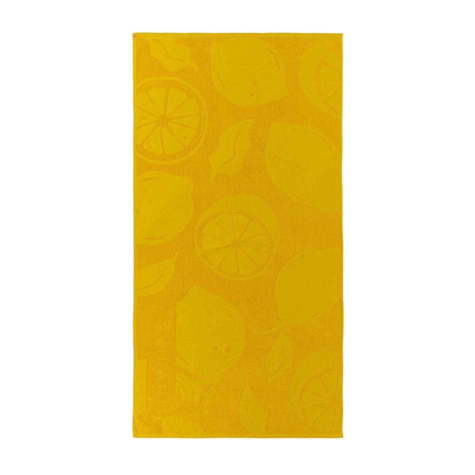 Svilanit prémiová plážová osuška Lemons, 80 x 160 cm
