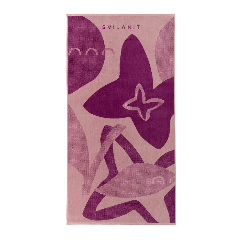 Svilanit prémiová plážová osuška Fuchsia, 80 x 160 cm