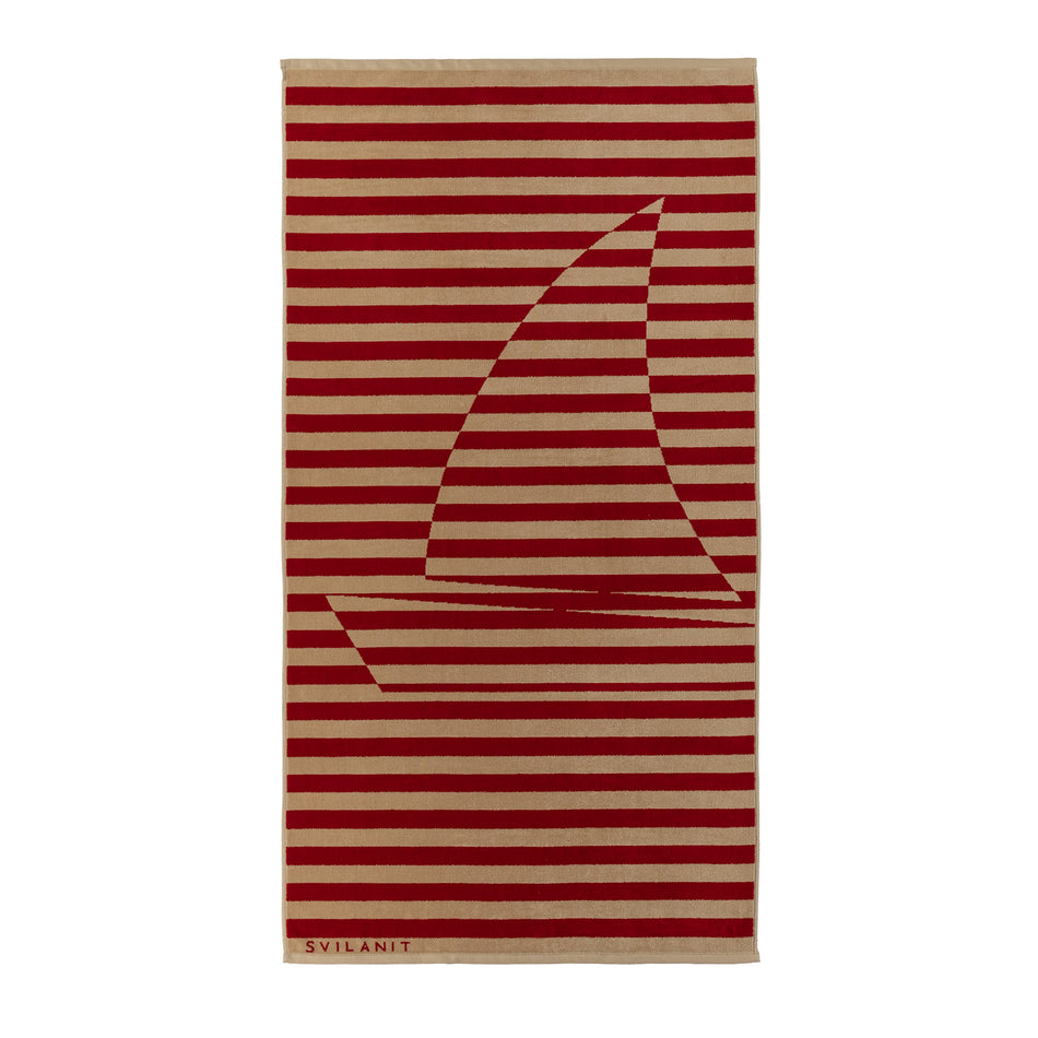 Svilanit prémiová plážová osuška Sailing Boat, 80 x 160 cm