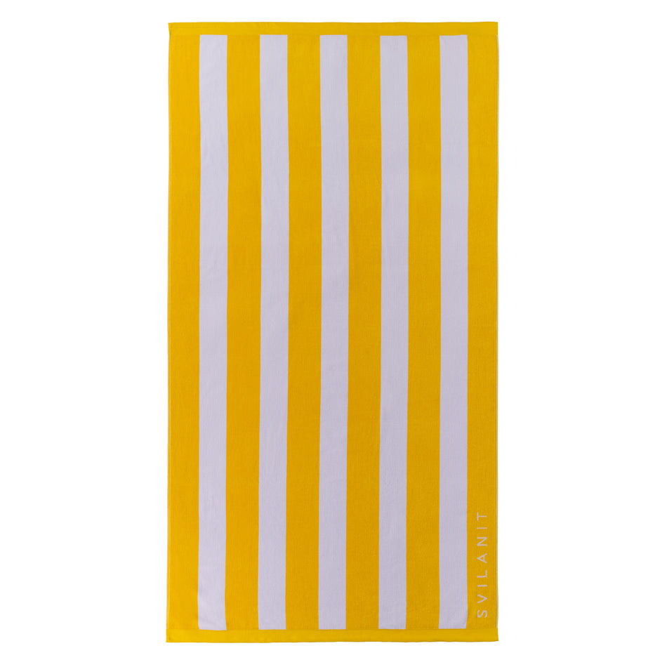 Svilanit velká prémiová plážová osuška Yellow, 100 x 180 cm