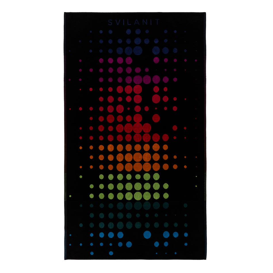 Svilanit velká prémiová plážová osuška Rainbow, 100 x 180 cm