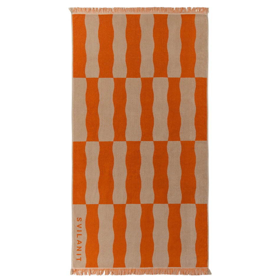 Svilanit velká prémiová plážová osuška Retro, 100 x 180 cm