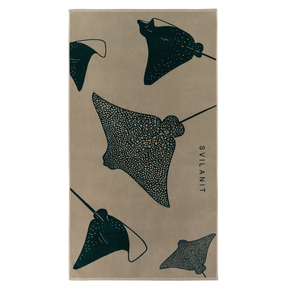 Svilanit velká prémiová plážová osuška Mantas, 100 x 180 cm