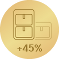 Štíhlý design, úspora místa 45 %4