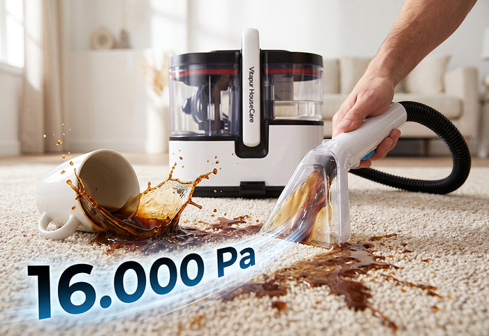 Výjimečný sací výkon CleanBoost a parní systém SteamForce