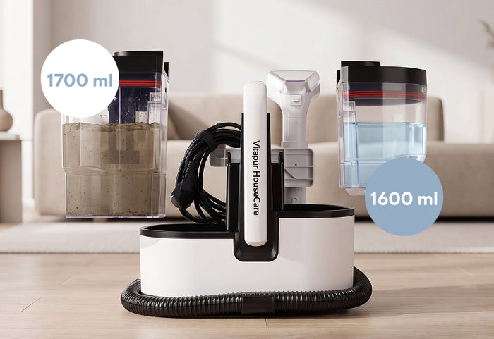 Systém DualClean s oddělenými nádržemi na čistou a špinavou vodu