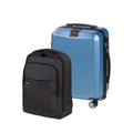 Sada kabinového kufru Scandinavia Carbon (40 l, modrý) a městského batohu Scandinavia Around (20 l)