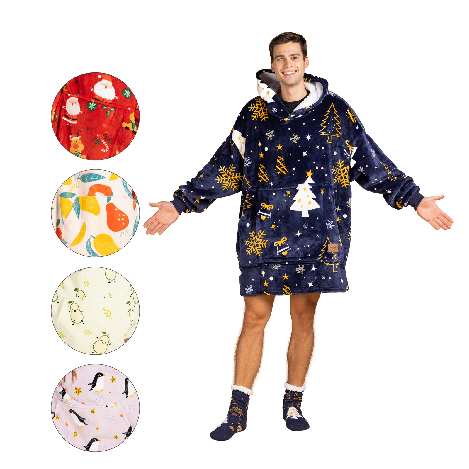 Mikinová deka Svilanit + dárek: ponožky