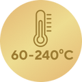 Rozsah teplot 60–240 °C3