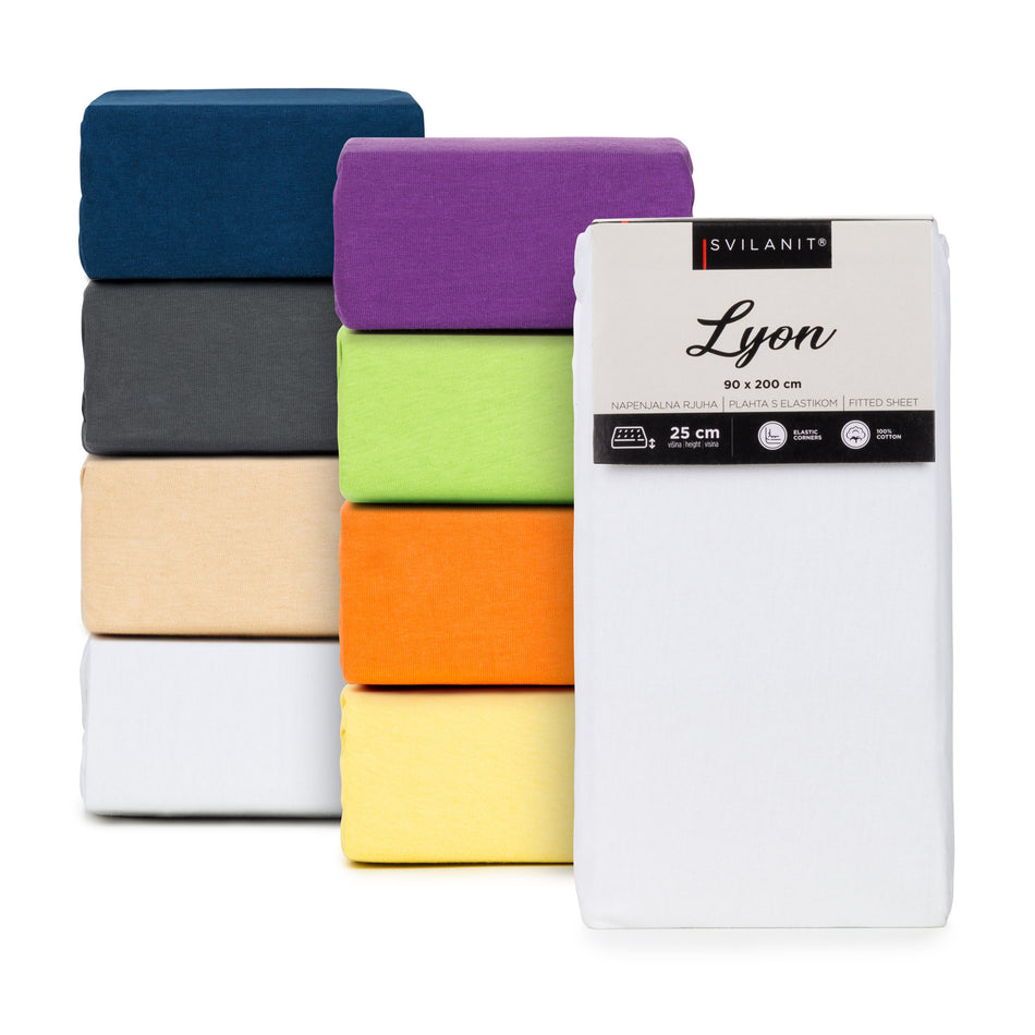 Bavlněné napínací prostěradlo Lyon