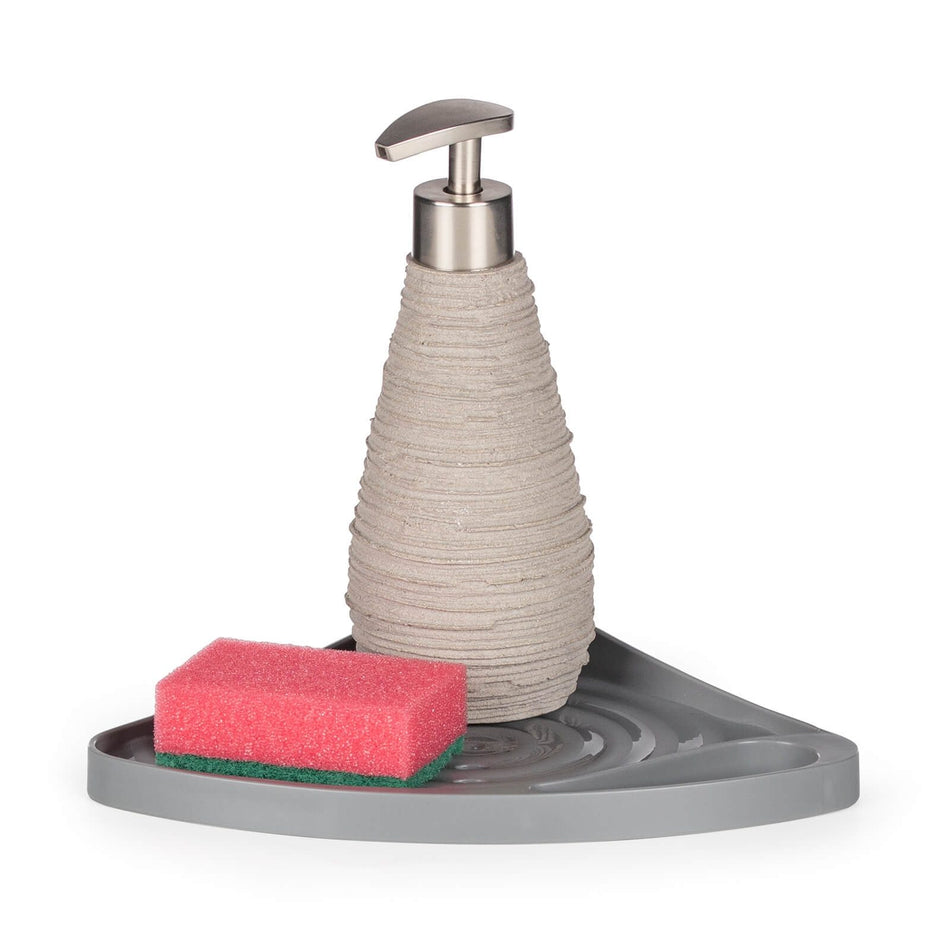 Trojúhelníkový organizér do dřezu